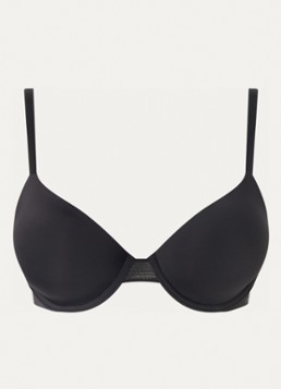 Calvin Klein Dames Perfectly Fit Flex voorgevormde demi bh met beugel in de kleur Zwart