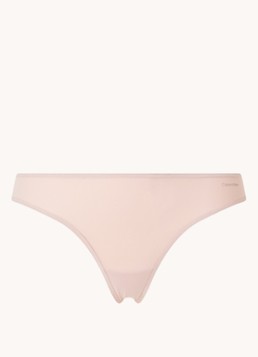 Calvin Klein Dames Sheer Marquisette string in de kleur Lichtroze