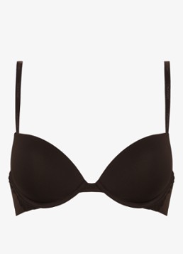 Calvin Klein Dames Attraction plunge push-up bh in de kleur Zwart