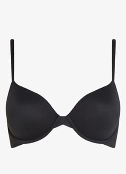 Calvin Klein Dames Voorgevormde effen bh in de kleur Zwart