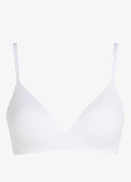 Calvin Klein Dames Perfectly Fit beugelloze plunge T-shirt bh in de kleur Wit