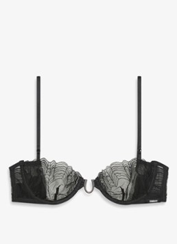 Calvin Klein Dames Balconette bh met kant in de kleur Zwart