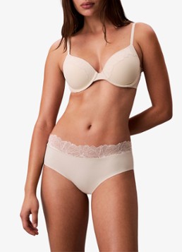 Calvin Klein Dames Voorgevormde bh met kant in de kleur Gebroken wit