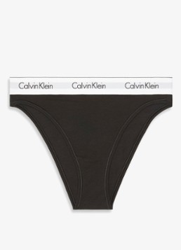 Calvin Klein Dames Slip met logoband in de kleur Zwart