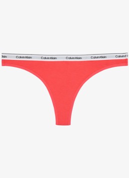 Calvin Klein Dames Modern string met logoband in de kleur Punch Pink-XKP / Roze