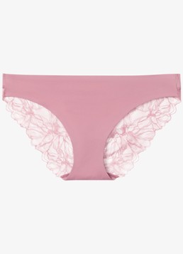 Calvin Klein Dames Slip met details van kant in de kleur Lichtroze