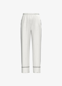 Calvin Klein Dames Pyjamabroek van satijn in de kleur Beige