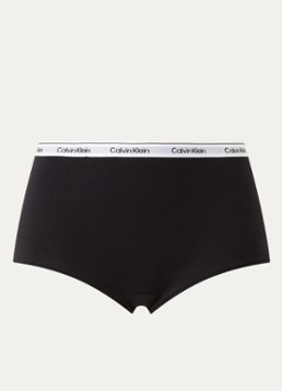 Calvin Klein Dames Icon shorty met logoband in de kleur Black-UB1 / Zwart