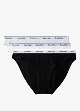 Calvin Klein Dames Hipster met logoband in 3-pack in de kleur Multicolor