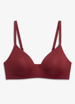 Calvin Klein Dames Perfectly Fit beugelloze plunge T-shirt bh in de kleur Established Red / Rood