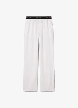 Calvin Klein Dames Pyjamabroek met logoband in de kleur Lichtroze