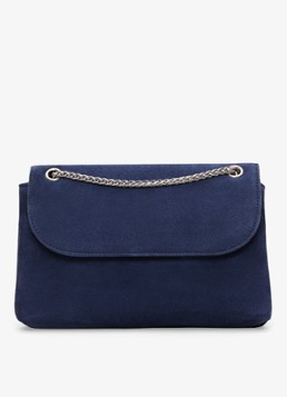 Phase Eight Dames Navy clutch van suède in de kleur Donkerblauw