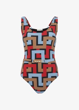 Phase Eight Dames Geo badpak met grafische print in de kleur Blauw