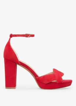 Phase Eight Dames Sandalette van suède in de kleur Rood