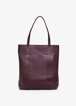 Phase Eight Dames Shopper van leer in de kleur Donkerrood