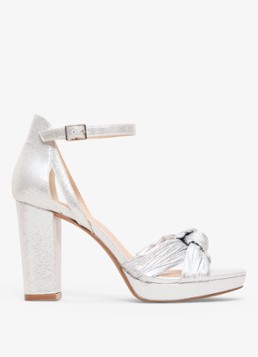 Phase Eight Dames Sandalette met metallic finish in de kleur Zilver
