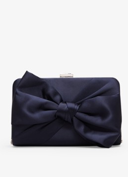 Phase Eight Dames Clutch met strik detail in de kleur Blauw