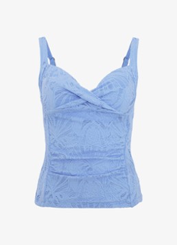 Phase Eight Dames Tankini met broderie in de kleur Lichtblauw