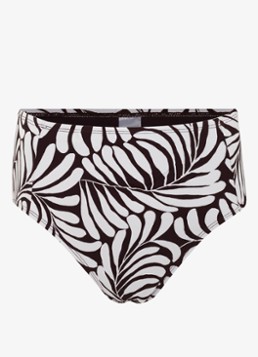 Phase Eight Dames Leaf high waisted bikinislip met print in de kleur Bruin