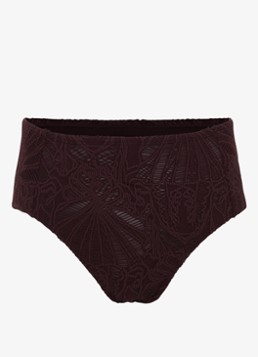 Phase Eight Dames High waisted bikinislip met broderie in de kleur Bruin