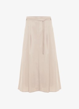 Phase Eight Dames Erin midi rok met steekzakken in de kleur Creme