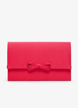 Phase Eight Dames Grosgrain clutch met strikdetail in de kleur Roze