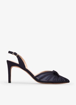 Phase Eight Dames Grosgrain slingback met strikdetail in de kleur Donkerblauw