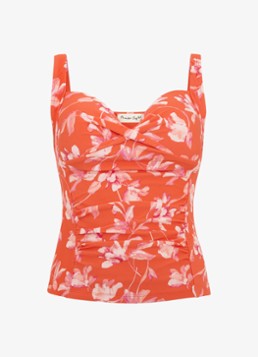Phase Eight Dames Floral tankini met print in de kleur Oranje