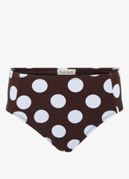 Phase Eight Dames Bikinislip met stippenprint in de kleur Bruin
