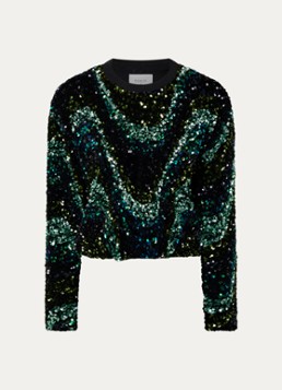 Dante 6 Dames Lizy sweater met pailletten in de kleur Groen, maat: 36