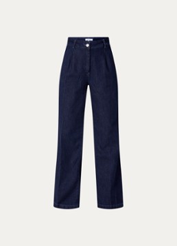 Dante 6 Dames Jules high waist wide leg jeans met donkere wassing in de kleur Indigo, maat: 34