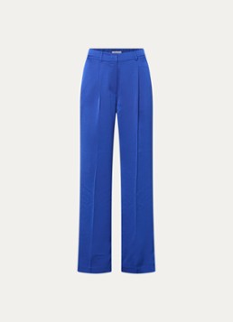 Dante 6 Dames Jules high waist straight fit pantalon van satijn in de kleur Kobaltblauw, maat: 38