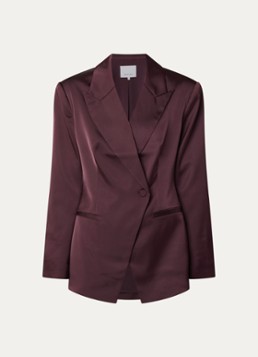 Dante 6 Dames Rush blazer van satijn in de kleur Bruin, maat: 40
