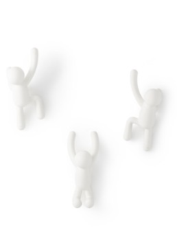 Umbra Buddy haken set van 3 Wit - Deal