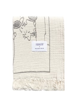Maison Deux Flight School plaid 130 x 200 cm Creme - Deal