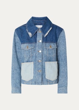 Ganni Dames Spijkerjas met borstzakken in de kleur Blauw, maat: 34