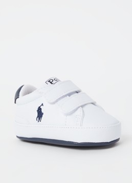 Ralph Lauren Meisjes Heritage Court II babyschoentje met logoborduring in de kleur Donkerblauw, maat: 18