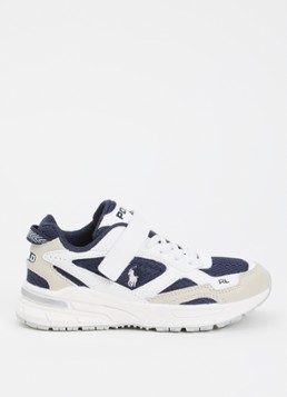 Ralph Lauren Jongens Trackster sneaker met mesh details in de kleur Wit, maat: 27