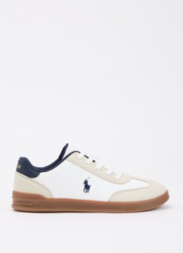Ralph Lauren Jongens Hollis sneaker met logo in de kleur Wit, maat: 36