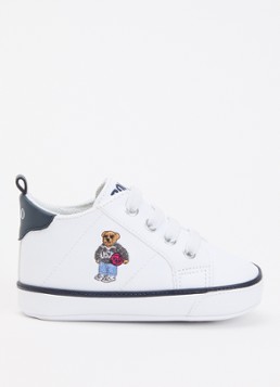 Ralph Lauren Jongens Babyschoentje met borduring in de kleur Wit, maat: 18