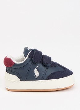 Ralph Lauren Jongens Hollis Layette sneaker met logo in de kleur Donkerblauw, maat: 17