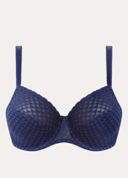 Simone Pérèle Dames Subtile voorgevormde beugel bh van kant in de kleur Donkerblauw, maat: 95F