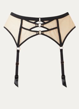 Simone Pérèle Dames Fantasme Porte jarretels met mesh in de kleur Zwart, maat: 38