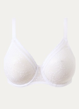 Simone Pérèle Dames Beugel bh van kant in de kleur Wit, maat: G75