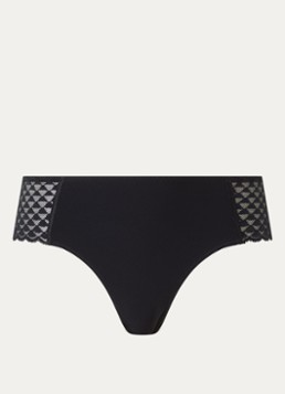 Simone Pérèle Dames Shorty met borduring in de kleur Zwart, maat: 44