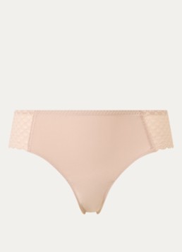 Simone Pérèle Dames Shorty met borduring in de kleur Beige, maat: 40