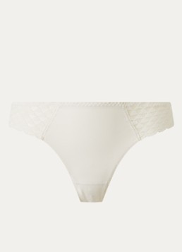 Simone Pérèle Dames Subtle slip met kant in de kleur Naturel, maat: 44