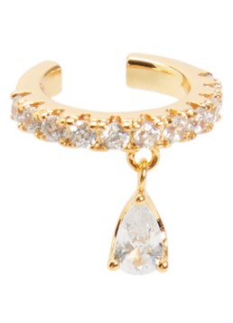 Franky Amsterdam Dames Chloe ear cuff verguld in de kleur Goud, maat: -