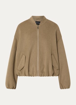 STUDIO AR Dames Ahti jack in wolblend met opgestikte zakken in de kleur Khaki, maat: 36