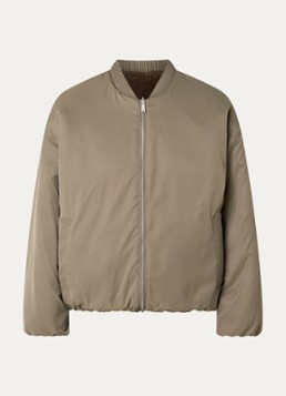 STUDIO AR Dames Etta reversible bomberjack van imitatiebont met steekzakken in de kleur Khaki, maat: 34